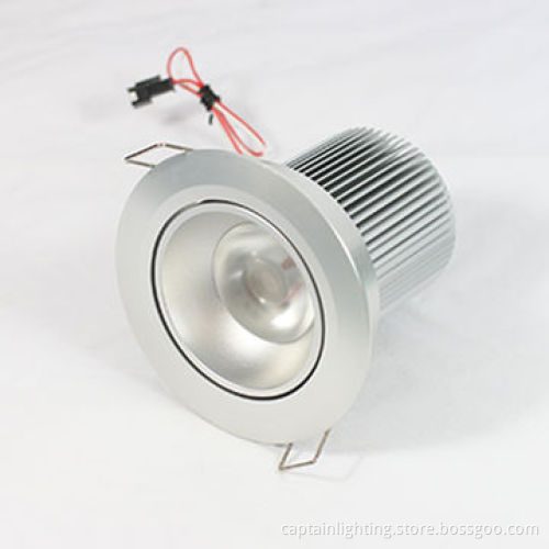 COB LED Downlight with RoHS, CE, SAA and TUV Marks, Made of Aluminum